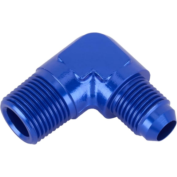 90 Degree Flare Adaptor, AN6 to 3/8 Inch NPT
