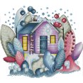 thumbnail image 1 of Bordado Parcial Hilo Algodón 14CT Impreso Cgtredaw Magic Cabin Punto Cruz, 1 of 9