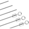 thumbnail image 1 of 30 Pack Punch Wire Stainless Steel Shaft with Swivels, Looped Wire for Punch Shot Rig Lure Making Supplies Component Parts Spinnerbait Dia. 0.035"-30 Pack Dia. 0.035"-30 Pack, 1 of 7