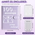 thumbnail image 2 of RGASUIJ 100 Envelopes Saving Challenge Saving 100 Envelope Challenge Savings Envelope A5 Savings Challenge Book Household Tool, 2 of 8