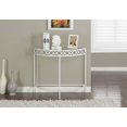 thumbnail image 3 of Monarch Specialties Metal 36" Hall Console Accent Table, White, 3 of 4