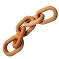 thumbnail image 2 of KYAIGUO Wooden Chain Link Decor, Hand Carved Wooden Decorative Chain 5 Link Decoration Chain for Family for Coffee Table Office Decor, 2 of 6