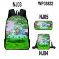 thumbnail image 1 of Gabby's Dollhouse School Bag Student Backpack Pencil Case Three-piece Set-week, 1 of 4