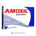 thumbnail image 1 of Amoxil Amoxicilina 500 mg 12 cápsulas, 1 of 3