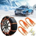 thumbnail image 4 of Snow Chains for Car Tires - Zip Tie Snow Chains & Tire Chains for Cars, 2026 Upgraded Universal Anti-Skid Traction Cables, Reusable for Trucks, SUVs, Ideal for Winter Icy & Snowy Roads, 4 of 6