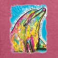 thumbnail image 5 of Wild Bobby Dean Russo Neon Colorfu Dolphin Animal Lover Men Long Sleeve Shirt, Vintage Heather Red, XX-Large, 5 of 5