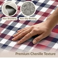 thumbnail image 6 of ODIKA Gingham Grid Crossing Bands Bold Interlocking Check Repeat Surface Pet Friendly & Kids Safe Bedside for Bedroom, Nursery, RV, 6 of 7