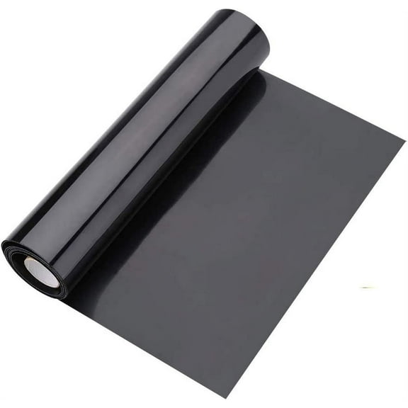 LYTIVAGEN 1 Roll Heat Transfer Vinyl Black Heat Transfer Paper Iron on Vinyl Roll Heavy Duty HTV Vinyl Roll for Transfer Patterns on Clothing, Hats, T-shirts,Easy Weed, Cut & Press (30 * 150cm)