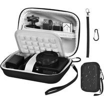 IAZ Camera Case, Small Digital Camera Bag with Strap, Camera Carrying Case with EVA Anti-Shock Bubble(Case Only)-Black