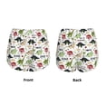 thumbnail image 3 of Balery Cute Dinosaurs Pantalones cortos deportivos para mujer con forro y dos bolsillos, elásticos, para entrenamiento, gimnasio, yoga-XX-Large, 3 of 7