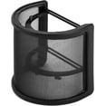 thumbnail image 1 of microphone pop protection, pop filter, reduce background noise, for studio, recording, 1 of 5