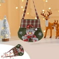 thumbnail image 2 of B Non-Woven Fabric Christmas Candy Gift Bags Snowman Character Drawstring Pouch For Holiday Presents, 2 of 7