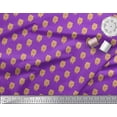 thumbnail image 2 of Soimoi Purple Cotton Cambric Fabric Pomeranian Dog Printed Fabric 1 Yard 42 Inch Wide, 2 of 3
