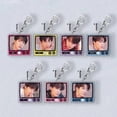 thumbnail image 1 of (Bulletproof Youth League)7 pcs Scene Photography Illustration Acrylic Keychain, Party Favors Keyrings, Themed Keychains, 1 of 5