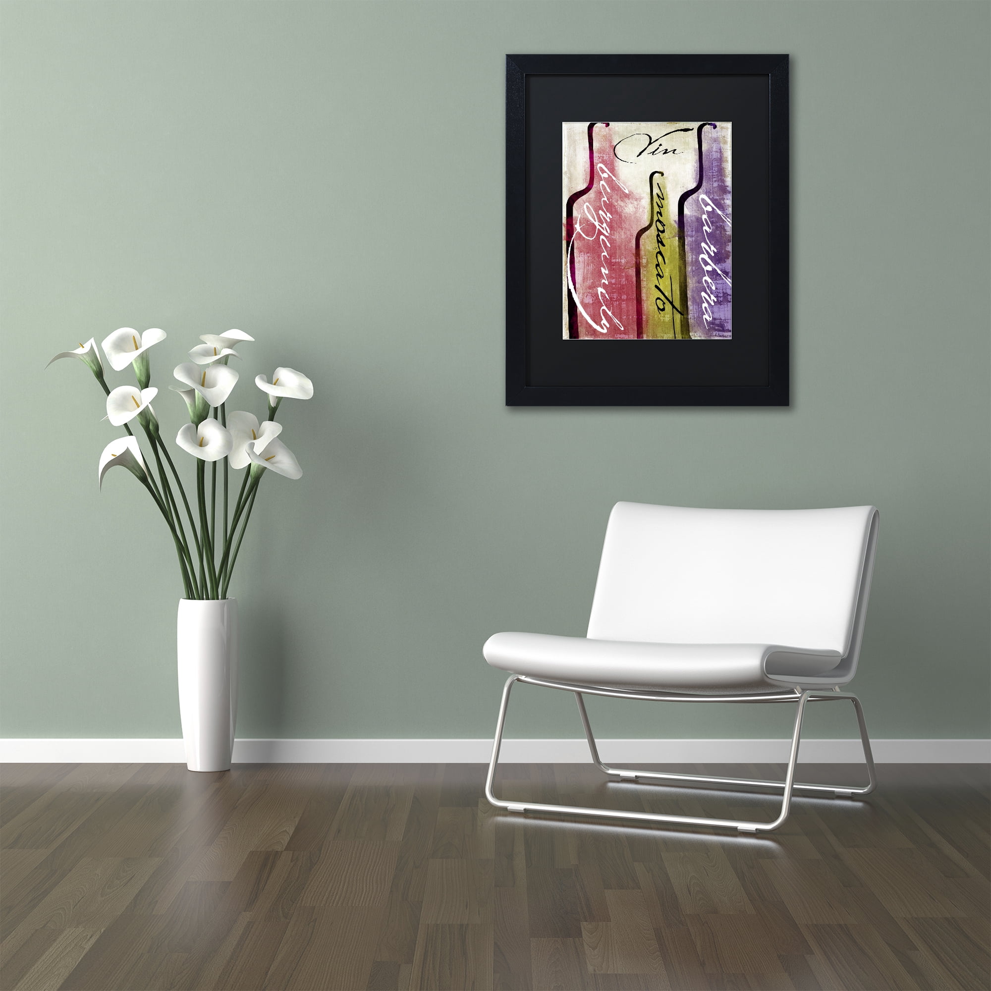 Trademark Fine Art 'Wine Tasting II' Black Framed Art by Color Bakery