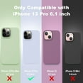 thumbnail image 6 of Compatible with iPhone 13 Pro Case, Liquid Silicone Full Body Protective Case with [Anti-Scratch] [Soft Microfiber Lining] [Camera Protective Case] for iPhone 13 Pro 6.1 inch, Light Blue, 6 of 14