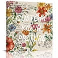 thumbnail image 2 of Summer Botanical Wall Art Painting on Canvas, Vintage Watercolor Flower Palnt Canvas Art Home Prints Wall Art Framed Modern Artwork for Living Room Bedroom Wall Decor 20x20in, 2 of 9