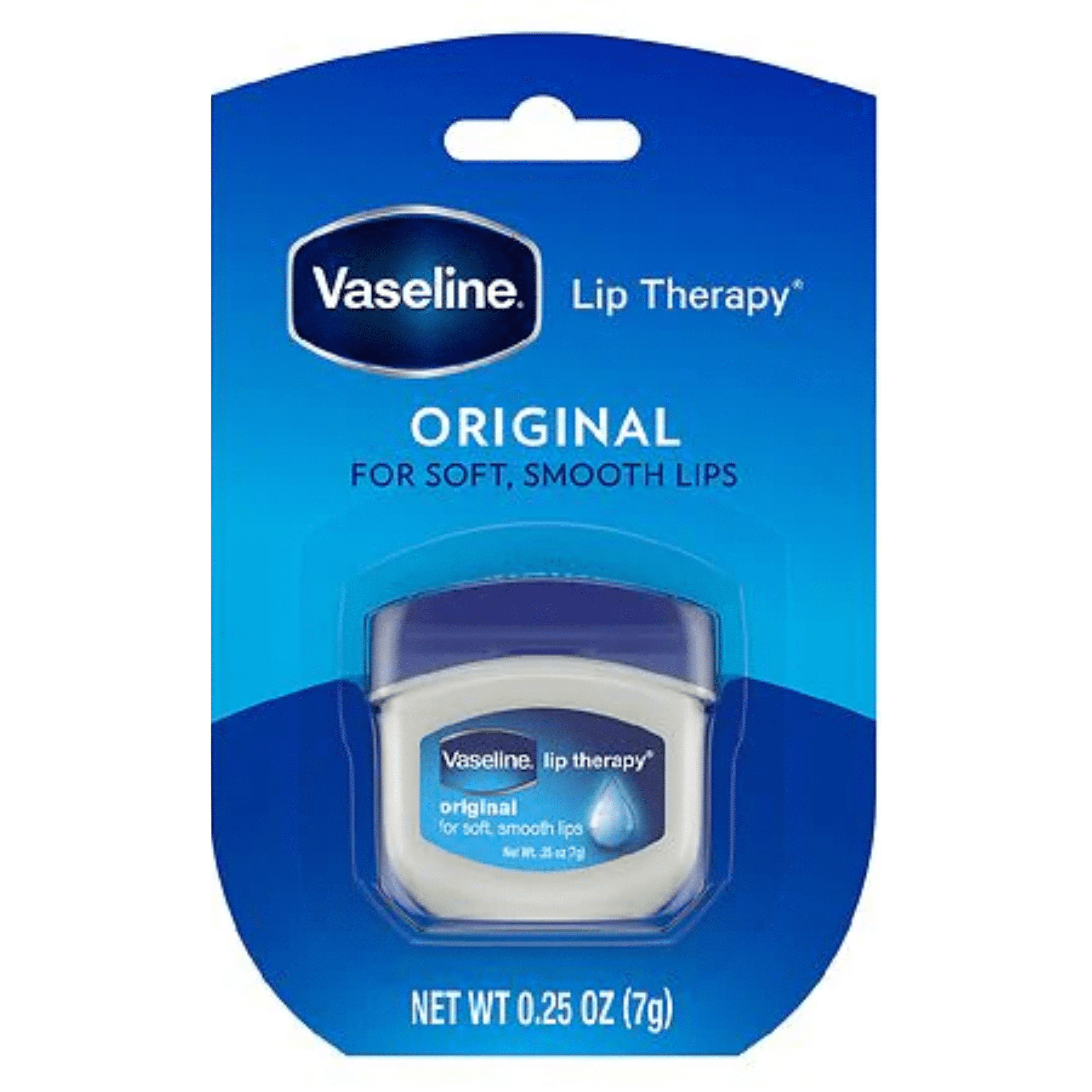 Vaseline Lip Therapy Original For Soft Smooth Lips On The Go Anywhere Travel Friendly 0.25 Oz. Pack Of 8 CASE