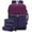 Purple-Black, variant on Lovevook Women's waterproof nylon fabric 17" Travel Laptop Backpack, Black and Brown