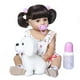 thumbnail image 2 of VIVENTILLA DECDEAL 22 Pulgadas Bebé Reborn Bebé Silicona Cuerpo Completo Revestimiento De Cuerpo Baño Molls Bebé Regalo Muñeca Con Vestido De Mangas Blancas, 2 of 5