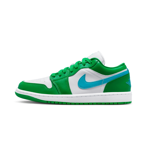 JORDAN WOMENS JORDAN 1 LO Womens "Lucky Green / Aquatone" DC0774 304 DC0774 304 from Stadium Goods
