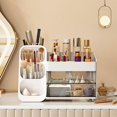 thumbnail image 4 of Organizador de maquillaje KQJS con cajones de gran capacidad blanco, 4 of 8