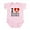 Petal Pink, variant on CafePress - I Love Hong Kong Infant Bodysuit - Baby Light Bodysuit, Size Newborn - 24 Months