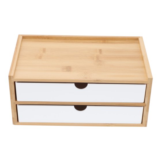 CATIEBYE White Storage Box with Lid, 1 Piece Organizer for Cosmetics, Skin Care, and Beauty Products