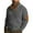 244#Dark Gray, variant on Men's Casual Sweatshirt Long Sleeve Stand Collar Pullover Button Down Fall Winter Sweater with Elbow Patches White L