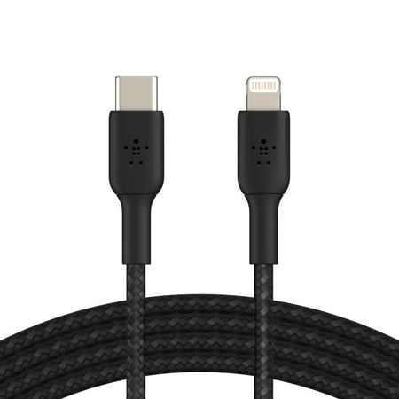 UPC: 0745883788743 | Belkin CAA002BT2MBK 6.6-Foot BOOST CHARGE Braided Lightning To USB-A Cable (Black)