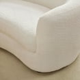 thumbnail image 6 of Modern Curved Tight Back Sofa in Beige Polyester 220cm for Living Room, 6 of 12