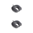 thumbnail image 2 of Toystoory Almohada en forma de U de espuma de fibra elástica, portátil, inodoro, para oficina, viaje, soporte para el cuello, cojín para la Gris oscuro 2piezas, 2 of 6