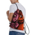 thumbnail image 3 of Saiise Five Nights At Freddy'S Print Drawstring Backpack String Bag Sackpack Cinch Water Resistant for Gym Shopping Sport Yoga, 3 of 9