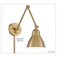 thumbnail image 6 of Nuvo Lighting Fulton Swing Arm Lamp Burnished Brass with Switch, 6 of 7