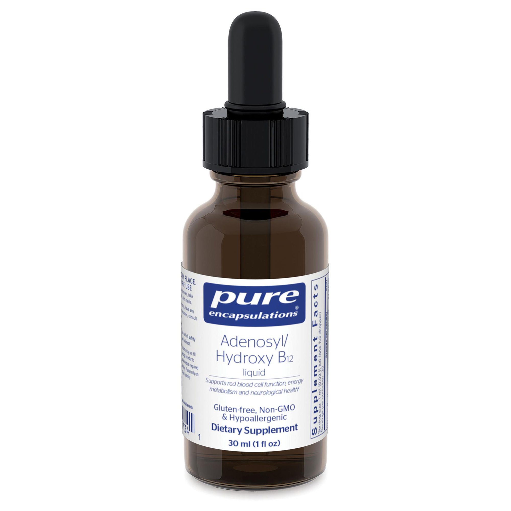 Pure Encapsulations Adenosyl/Hydroxy B12 Liquid | Vitamin B12 to Support Nerve and Mitochondrial Health* | 1 fl. oz.
