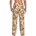 thumbnail image 6 of Cauagu Leaves And Berries Mens Pajama Pants Sleep & Lounge Pants,PJ Bottoms with Pockets-Small, 6 of 7