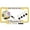 Gold, variant on [Officially Licensed U.S. Air Force Product] - USAF Thunderbirds - Domed Custom-Made Personalized Narrow (Thin) Top 4 Hole Metal Car License Plate Frame with Free caps - Chrome (Qty: 1 Frame)