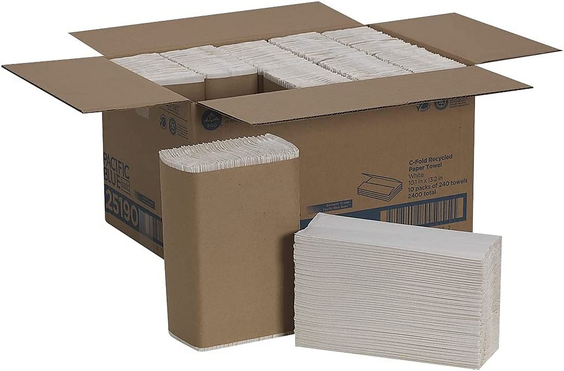 Georgia Pacific  C-Fold Paper Towels, 10.25 x 13.25, White, 240-Pack, 10-Carton