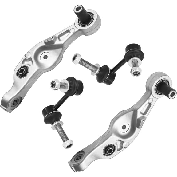 Detroit Axle - RWD Front Control Arms Sway Bars for 2007-2012 Lexus LS460, 2 Lower Control Arms 2 Sway Bar Links 2008 2009 2010 2011 Replacement