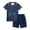 #A Navy Blue, variant on Adarl Boys Athletic Shorts Set 2 Piece Quick Dry Short Sleeve T-Shirt and Mesh Shorts Soccer Set Sizes 4-14 Years