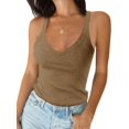 thumbnail image 2 of Sleeveless V-Neck Women Slim Fit Summer Tank Tops, 2 of 5