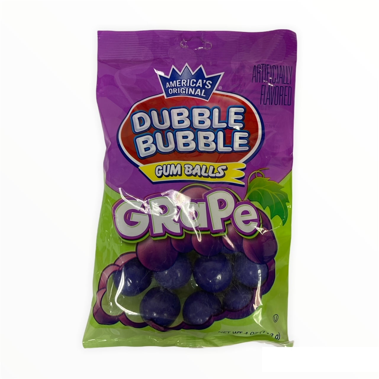 America's Original Dubble Bubble Grape Gum Balls; 1 Pack of 4 oz ...