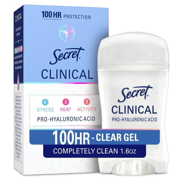 Secret Clinical 100HR Antiperspirant Deodorant, Invisible Solid, Clean Lavender, 1.6oz