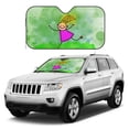 thumbnail image 3 of YFYANG Front Windshield Sun Shade, Running Little Girl Foldable Car Visor for Cars, Trucks, SUVs, Medium, 3 of 9