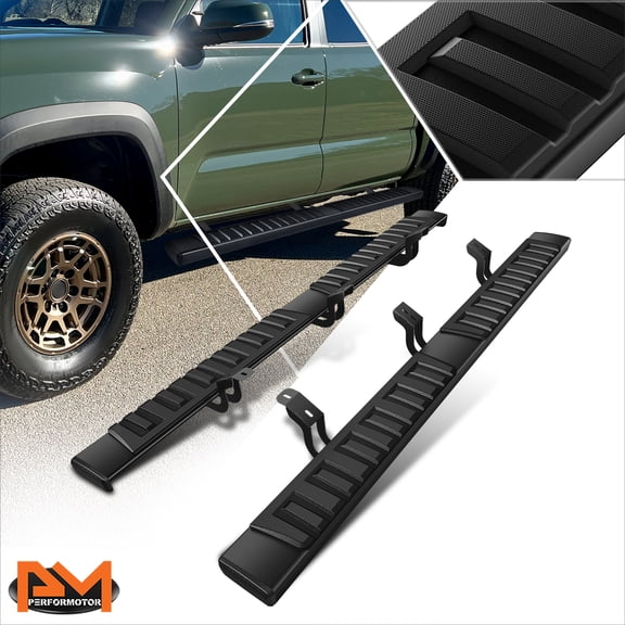 PM PERFORMOTOR for 05-23 Toyota Tacoma Crew/Double Cab 6" Aluminum Side Step Bar Running Boards