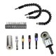 thumbnail image 3 of Accesorio De Herramienta Eléctrica De 18 Piezas Con 2 Ejes Flexibles 10 Tornillos Cortos 1 Llave De Manga 4 Palancas Adaptadoras 1 Convertidor De Ángulo Recto De 105 Grados Advancent TO002751-00, 3 of 7