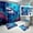 Multi 1443, variant on Shark Shower Curtain Set - 4 Pcs Sea Animal Shower Curtain Ocean Theme, Tropical Ocean Shark Fish Shower Curtain with Rug,Toilet Cover and U Shaped Mat Kids Bathroom Decor with 12 Hooks