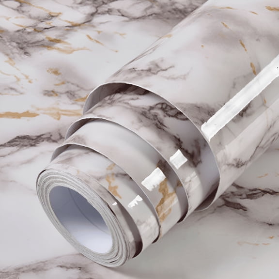 CCOCC 15.7''x118'' Marble Contact Paper Peel and Stick Countertops for Kitchen Countertop Contact Paper Waterproof