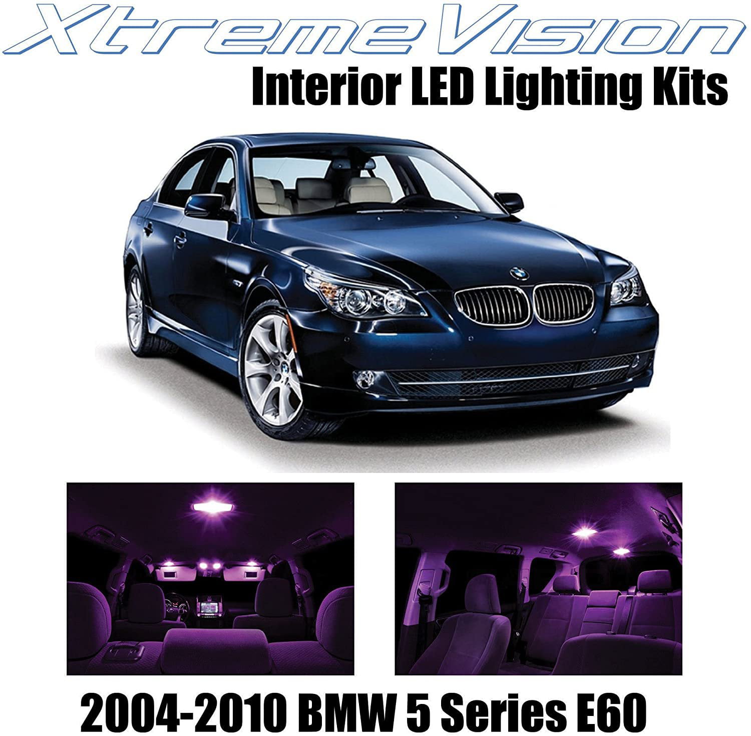18Pc CANbus Error Free Car Interior LED White Light Kit for 2004-2006 BMW 545i 