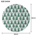 thumbnail image 6 of Green Christmas Tree Pattern Round Tablecloth 60"x60",Wrinkle Wipeable Table Cloth for Kitchen Dining Room Picnic Patio Party, 6 of 6